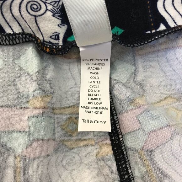 LuLaRoe House of Cards leggings tall & curvy - Picture 5 of 8